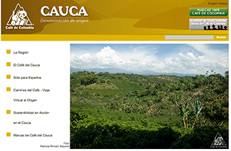 原産地呼称制度認定地域 Cauca（カウカ県）